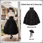 Blake - Boning Gothic Lolita Mermaid Skirt, Lifted-hem SK and Accessories - image 23