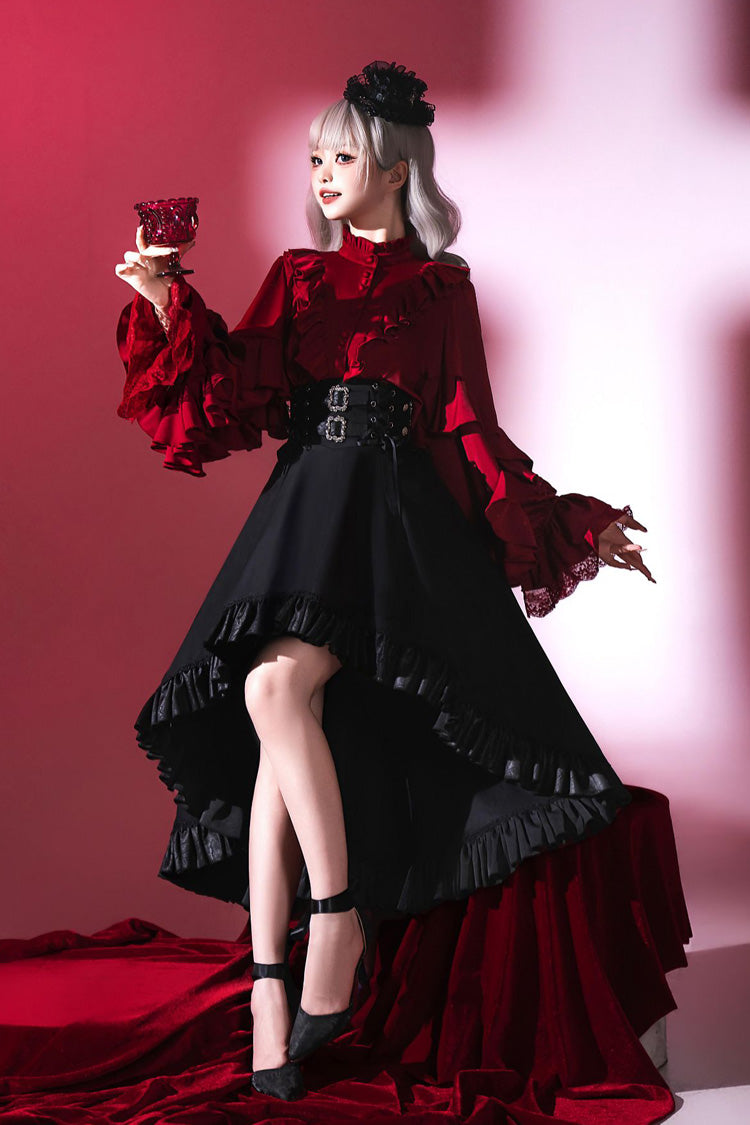 Black Day and Night Song Ouji Gothic Lolita Skirt and Blouse - image 7