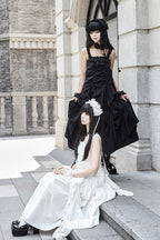 Dream Gothic Lolita Strap Dress in White - image 11