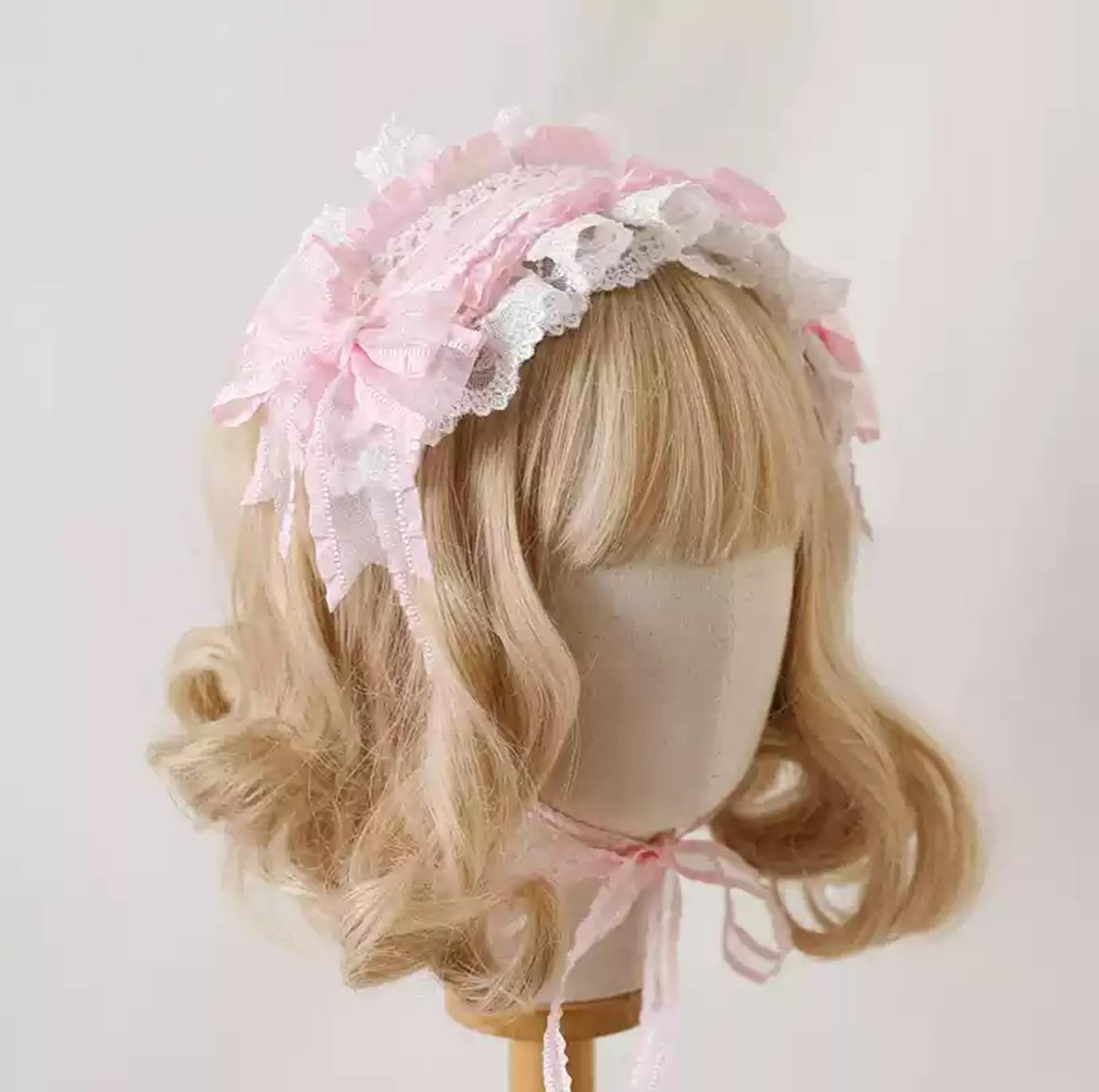 Mood Limited - Elegant Lolita Headdress Bow Lace KC - image 5