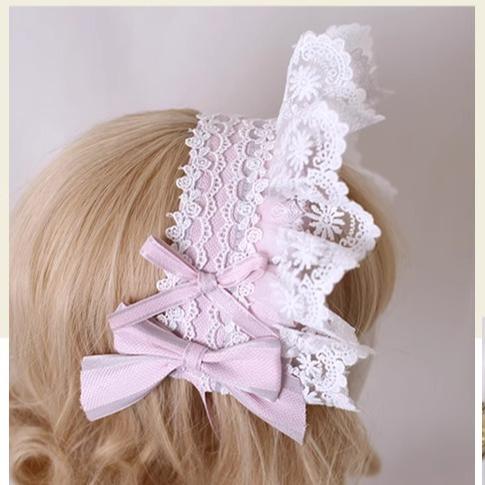 Sweet Lolita Handmade Christmas Pink Headdress - image 10