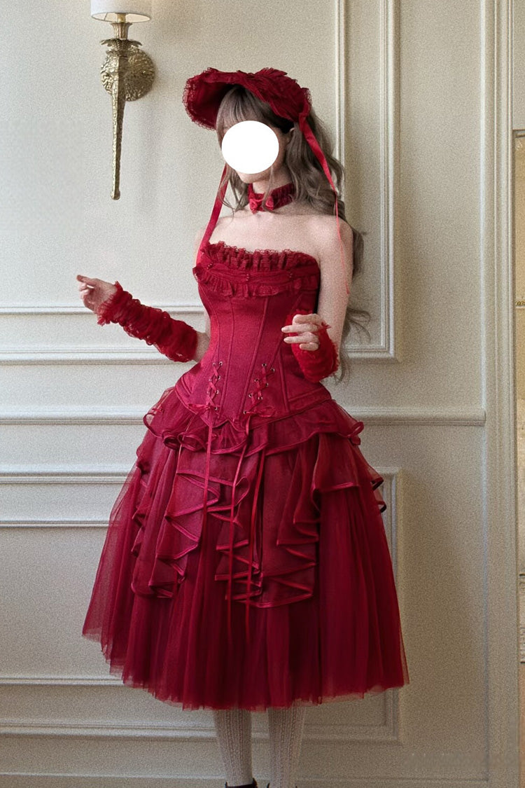 The Summer Waves Sparkle - Classic Lolita Top & Skirt Set - image 4