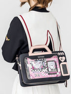 Camera Theme Kawaii Lolita Transparent-Window Ita Bag - 4 Colors - image 2