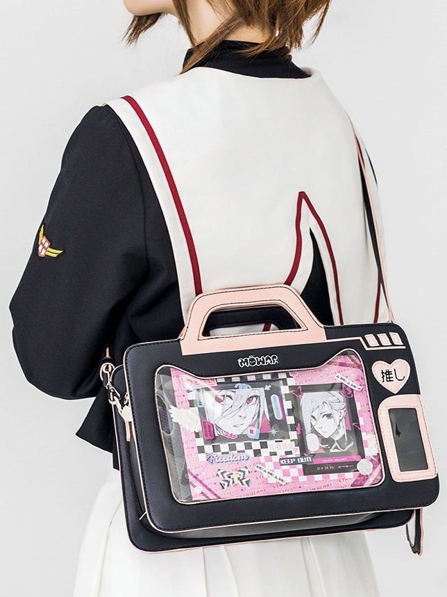 Camera Theme Kawaii Lolita Transparent-Window Ita Bag - 4 Colors - image 2