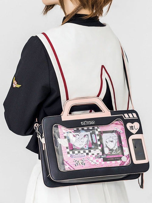 Camera Theme Kawaii Lolita Transparent-Window Ita Bag - 4 Colors - image 2