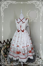Strawberry Fruit Tea SP - Apricot Sweet Lolita Jumper Dress - image 23