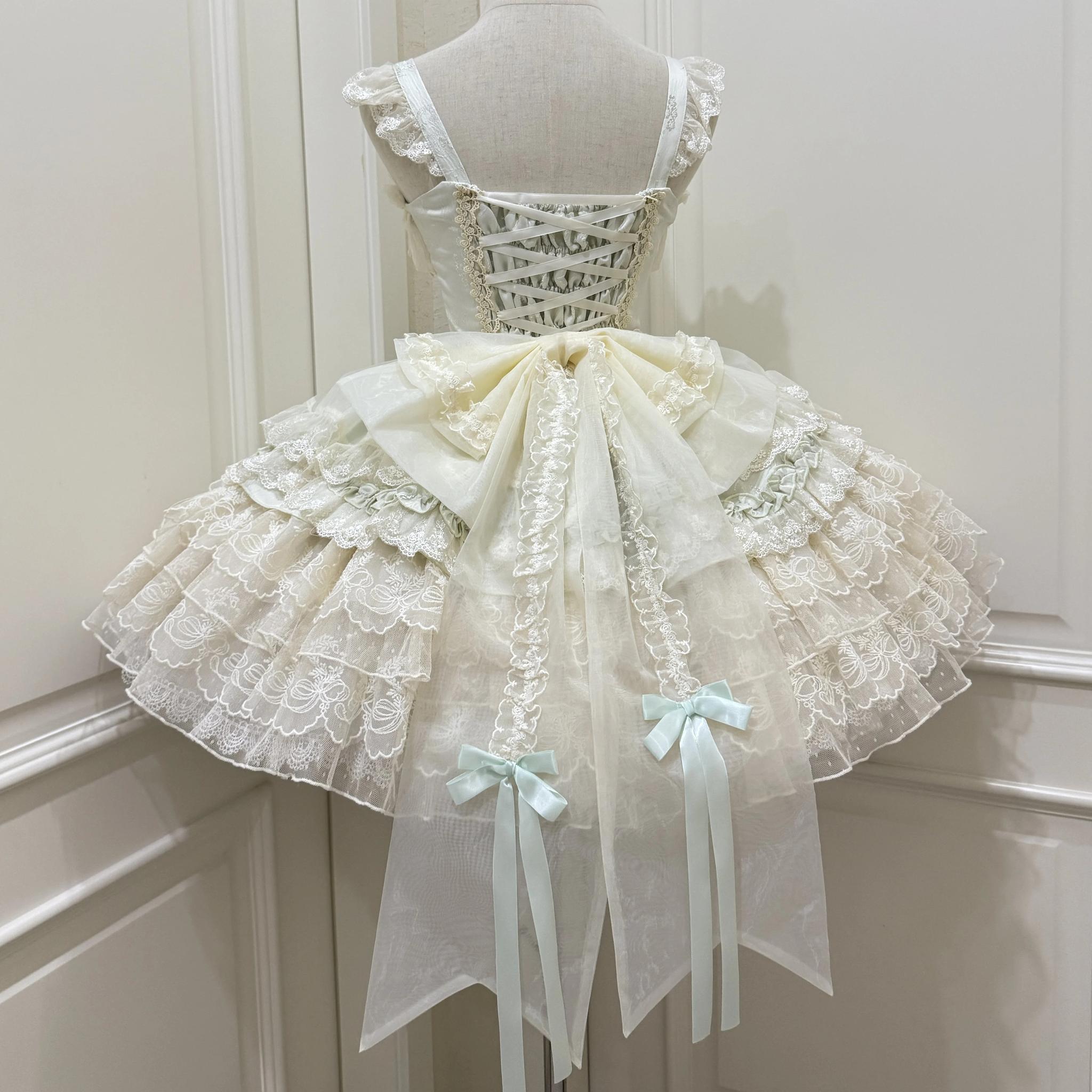Ribbons of Love Sweet Lolita Tiered JSK Dress - image 42