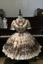 Teddy Bear Party - Daily Sweet Lolita Short-Sleeve OP Dress - image 5