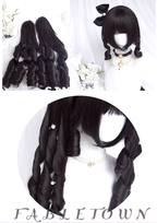 Retro Elegant Roman Curl Double Ponytail Wig - image 6
