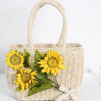 Daily Lolita Bag Sunflower Straw Shopping Bag - image 3