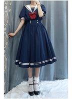 Sea and Wind - Retro Sailor Lolita OP Dress Version 1.0 - image 11