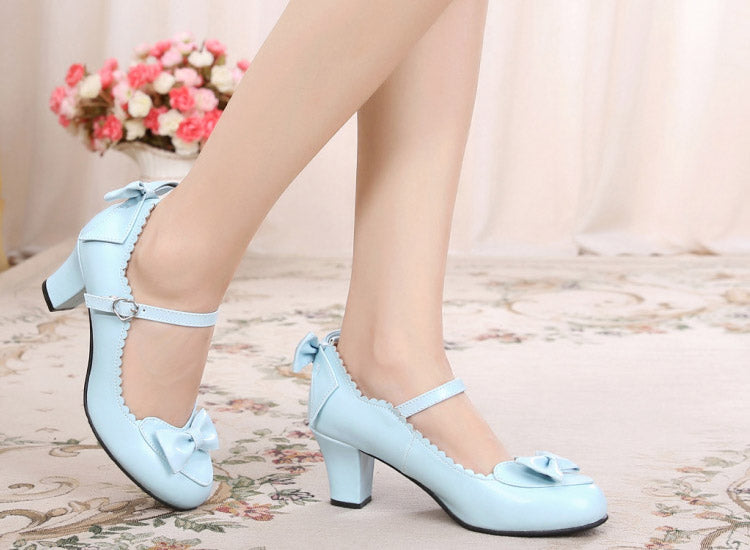 Kawaii Lolita Round Toe Shoes - image 15