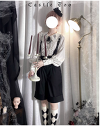 Corroding the Heart - Ouji Lolita Shirt Suspenders Shorts Collection - image 9