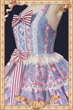 Strawberry Tea - Tiered Ruffles Lolita JSK - image 9