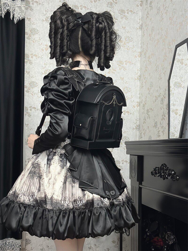 Skull Tombstone - Gothic Ita Shoulder Bag - image 10