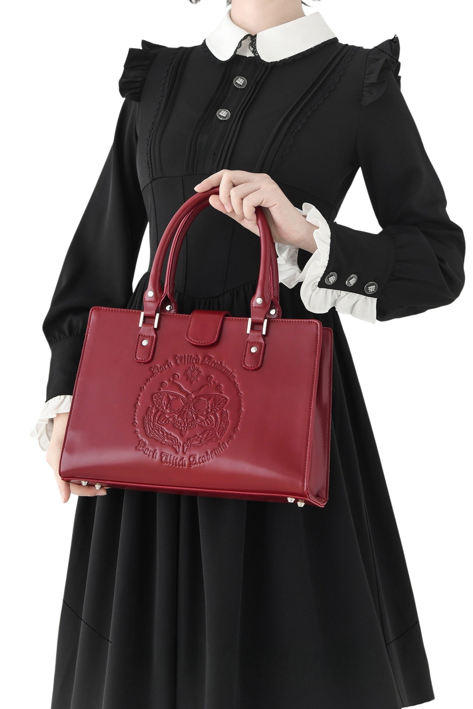 Skeleton Creature - Gothic Ita Tote Handbag - image 1