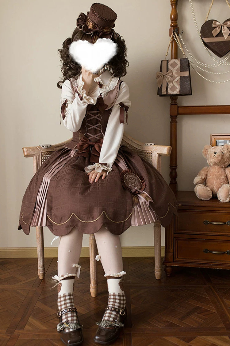 Teddy Chocolate Bar Classic Lolita JSK, Skirt and Coat Collection - image 8