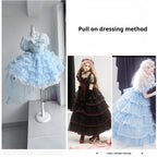 Shisan District - Wedding Lolita OP Suit with Angel Demon Wings - image 19