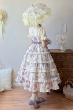 Grape Moon Almanac - Adjustable-Length Sweet Lolita JSK Dress - image 10