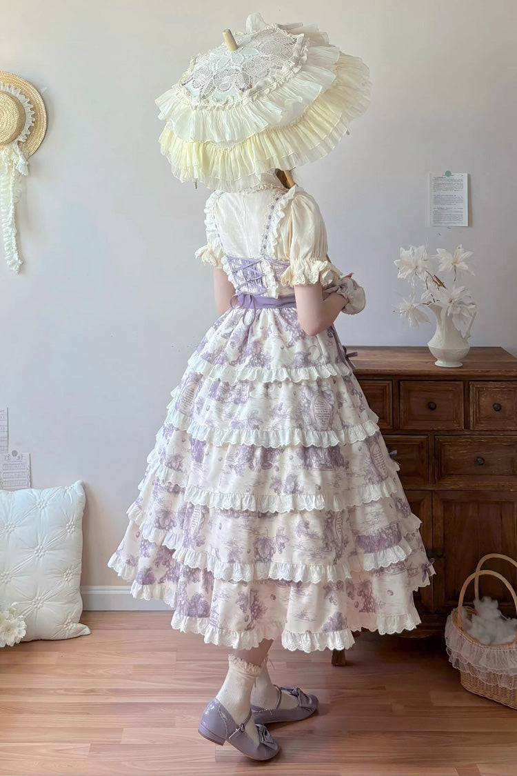 Grape Moon Almanac - Adjustable-Length Sweet Lolita JSK Dress - image 10