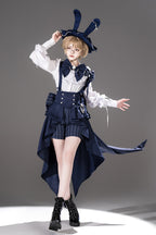 Rabbit Theater Ouji High-Low Girdle in Blue - image 6