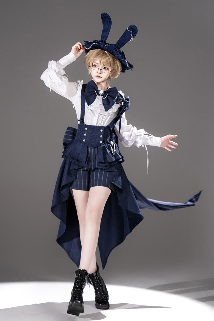 Rabbit Theater Ouji High-Low Girdle in Blue - image 6