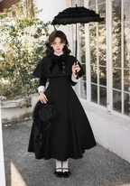 Donia Miss - Classic Lolita Faux Two-piece OP Dress, Back Zipper and Accessories - image 1