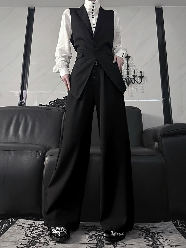 Aont Black Slim-Fit Single-Breasted Ouji Waistcoat - image 9