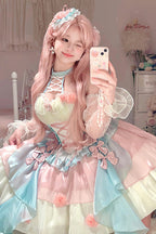 Camellia Covenant - Sweet Lolita Halterneck JSK Dress - image 4