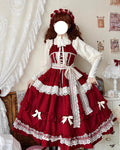 Lilianne Elegant Lolita Ruffled Hem JSK Dress - image 11