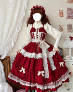 Lilianne Elegant Lolita Ruffled Hem JSK Dress - image 11