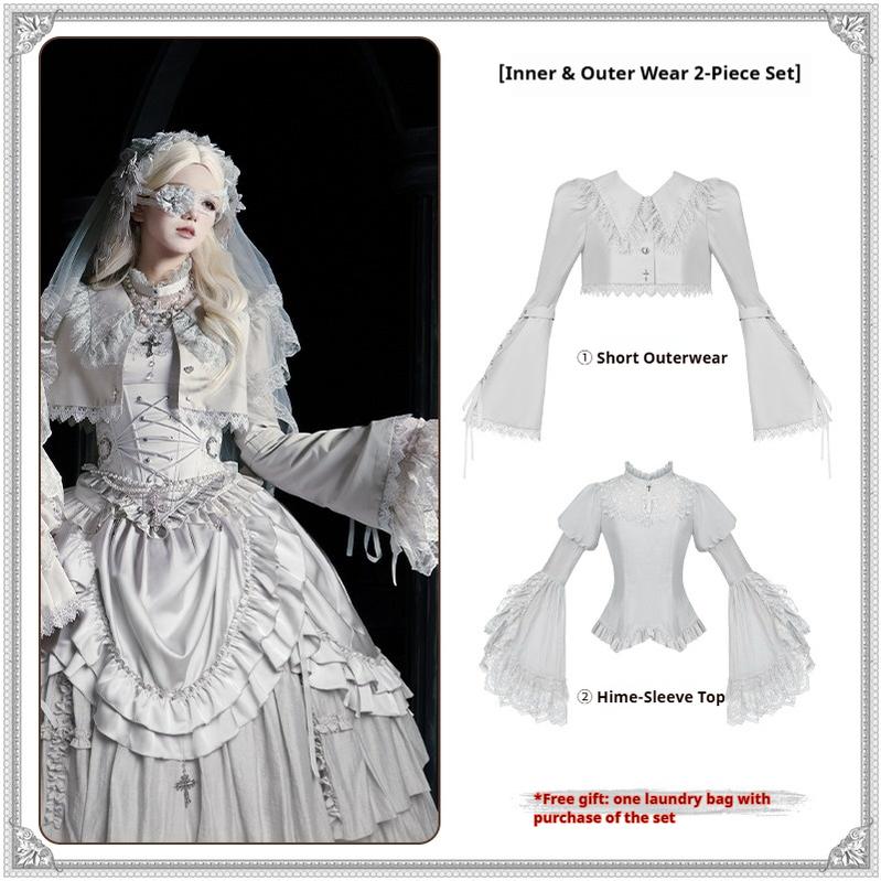 Humanoid Robot - Silver Gothic Lolita Mermaid Skirt Set - image 10