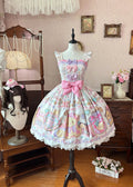 Sugar Frost Cookie - Old School Lolita Bear Dessert Printed JSK Dress and Accessories - image 3