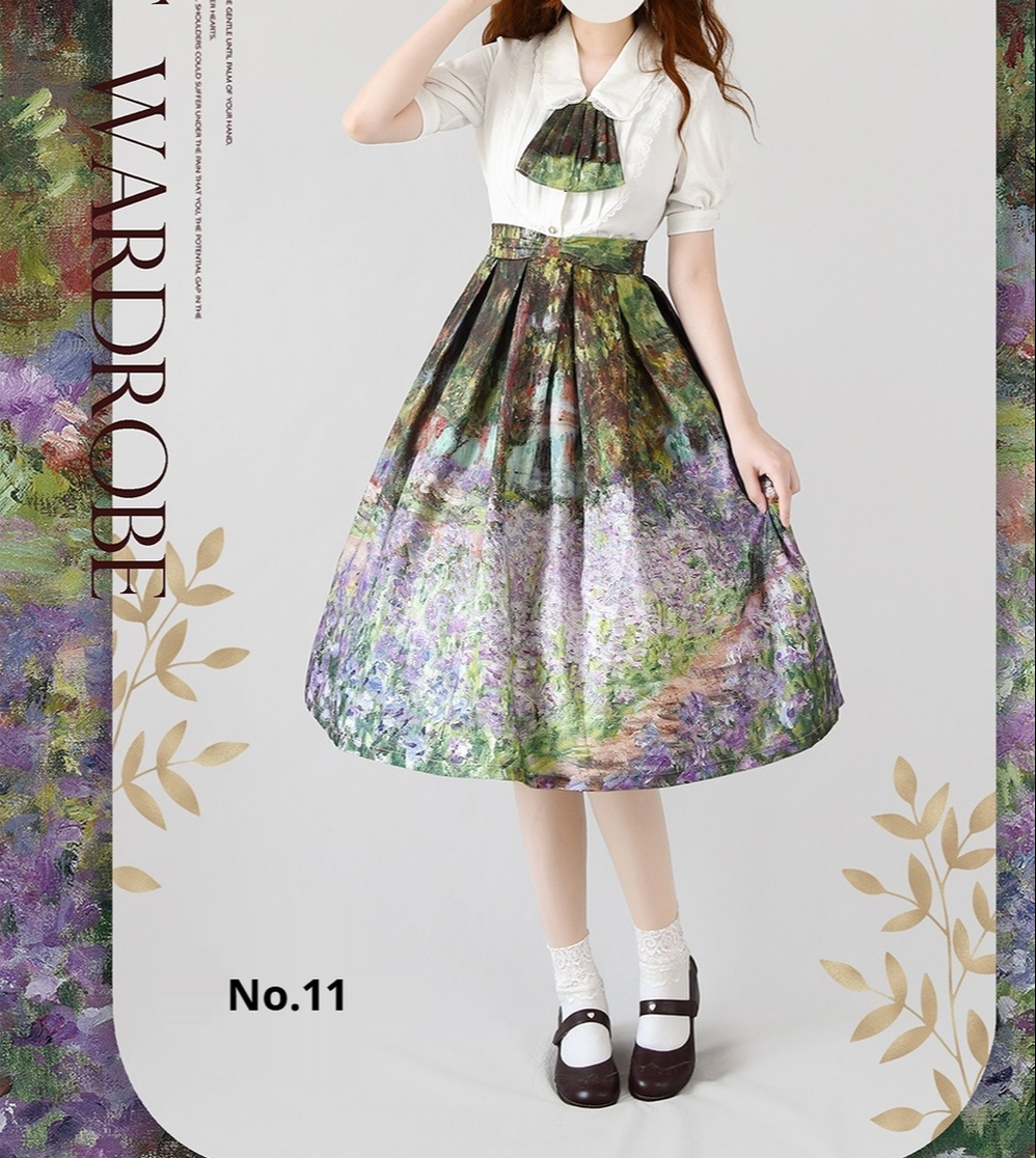 Monet Oil Painting - Retro Classic Lolita SK - image 23
