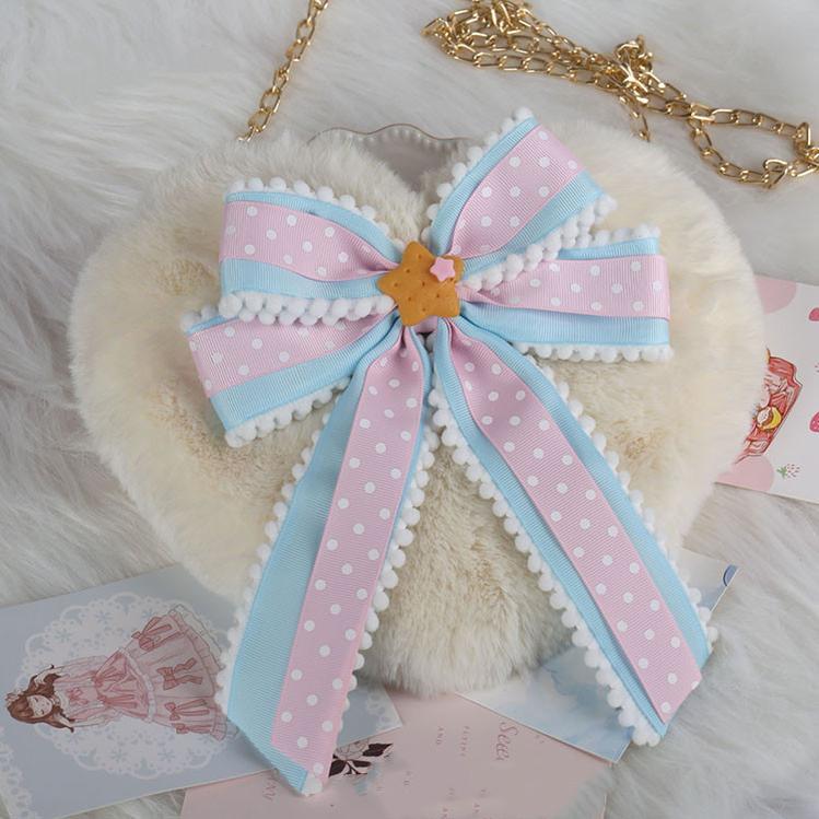 Pink and Blue Sweet Lolita Bow Headwear - image 29