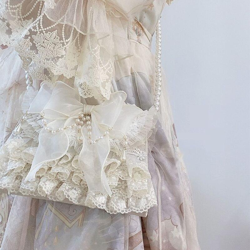 Elegant Lolita Handbag Ivory Tea Party Lolita Bag - image 4