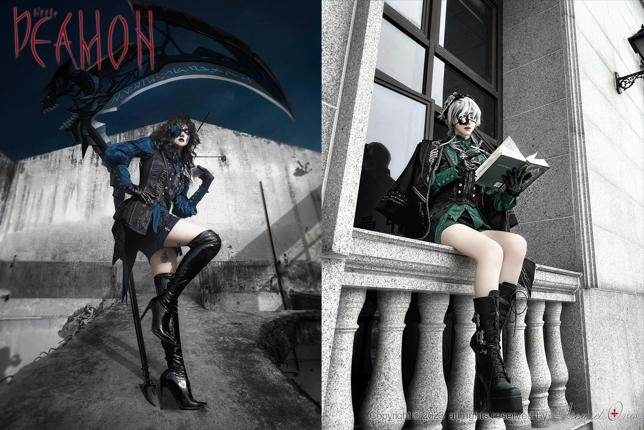 Little Devil - Ouji Lolita Long Sleeve Shirt, Ruffled Lace Collection - image 9