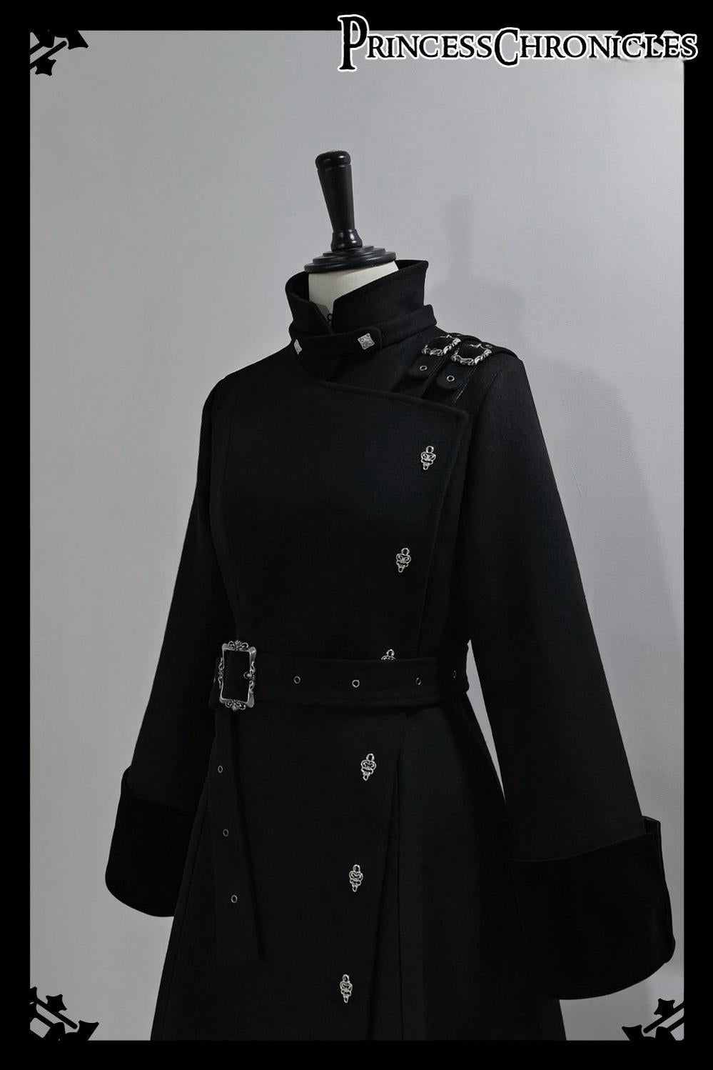 Breakwave - Ouji Lolita Overcoat Retro Single-Breasted Handsome Coat - image 8