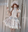 Finnish Antique Cabinet - Sweet Lolita Antique Cabinet Printed OP & JSK Dress with Bows - image 19