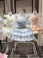 Basque-Waist Lolita JSK with Bow Details and Wrist Cuffs - image 2