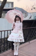 Petal Girl - Loose Sweet Lolita Coat, Detachable Bow - image 7