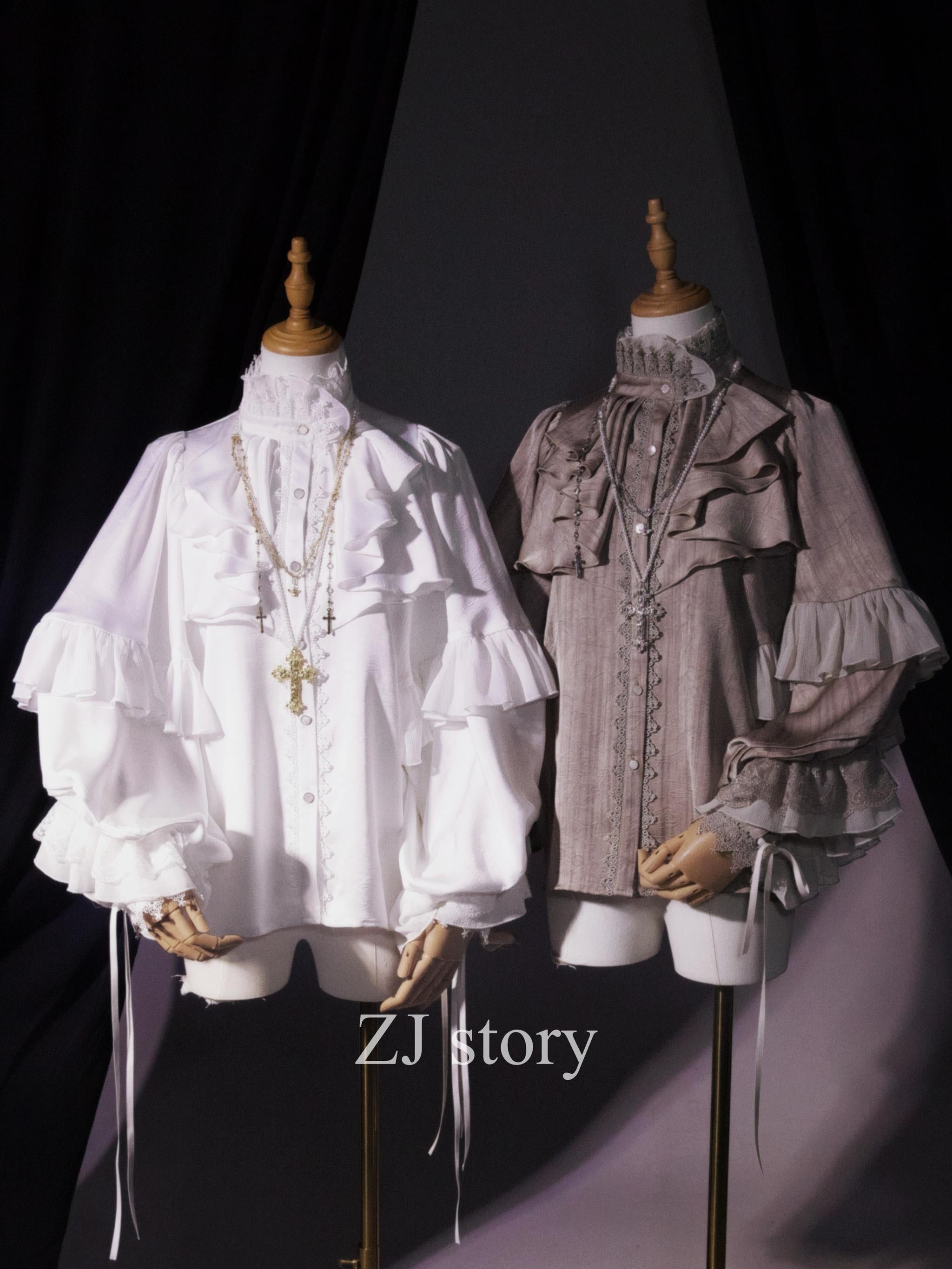 Dragon Bone Cemetery - Gothic Lolita Long Sleeve Blouse - image 33