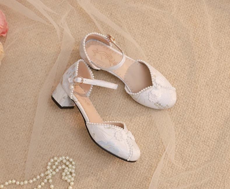 Heart Jade Qi Lolita Chunky Heel Shoes - image 12