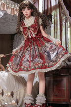 Mystery Bunny Classic Lolita JSK Dress Set - image 9