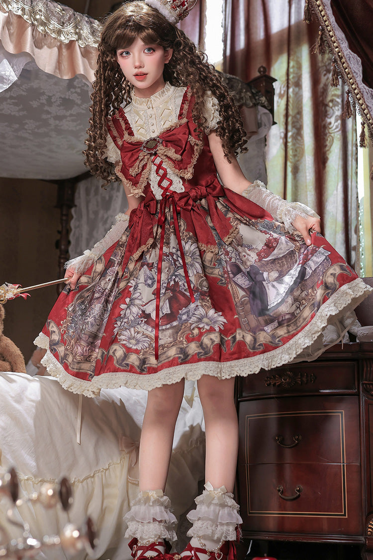 Mystery Bunny Classic Lolita JSK Dress Set - image 9