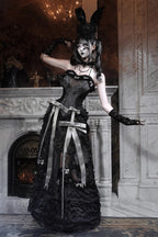 Cupid's Magic Box - Gothic Lolita Long Skirt in Black - image 7