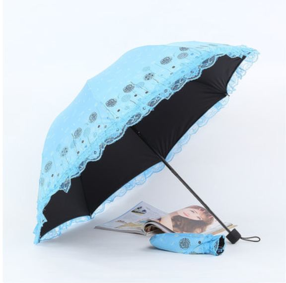 Princess Lolita Sunshade Parasol, Lace Ruffles - image 11