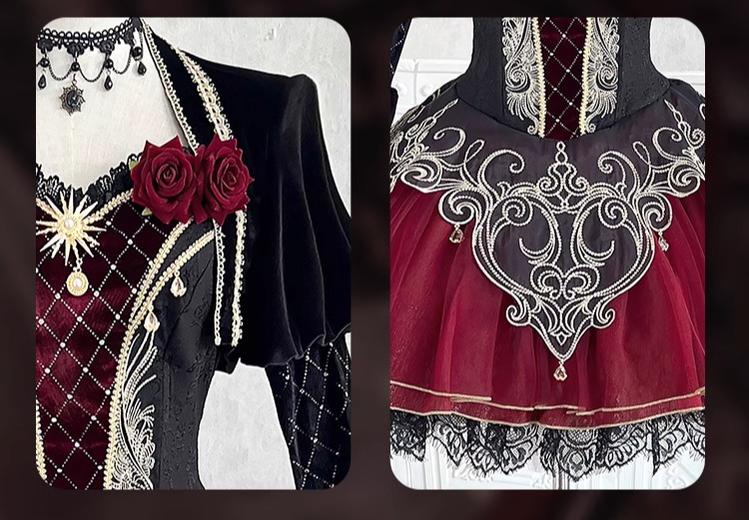 Blood Feast - Gothic Lolita JSK Suit Daily Goth Dress - image 13