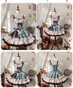 Thin Choco - Sweet Lolita Petite JSK Puffy Mini Dress KC - image 24