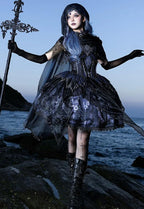 Bone Dragon - Gothic Lolita Corset JSK Dress Set with Embroidery - image 25